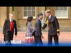 Rishi Sunak arrives to Buckingham Palace as he meets with the King