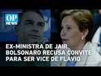 Ex-ministra de Jair Bolsonaro recusa convite para ser vice-presidente na chapa de Flávio | #OP News