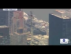 Two people climb Empire State Building