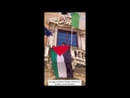 Proietti (Presidente Umbria) espone bandiera Palestina a Palazzo Donini (Pg), sede regione Umbria