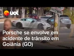 Porsche se envolve em acidente de trânsito em Goiânia (GO)