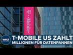 T-MOBILE US: Nach Hackerangriffen - Tochterfirma der Telekom muss erneut Millionenstrafe zahlen