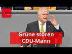 Grüne stören CDU-Mann, dann wird es persönlich - Klöckner greift harsch ein