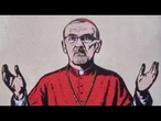 Milano, il nuovo murale di Palombo ritrae Pizzaballa sui muri della Curia Arcivescovile