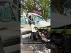 Ambulância bate contra poste e deixa trânsito bloqueado na Mooca na Zona Leste de São Paulo; vídeo