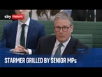 Sir Keir Starmer faces MPs at the Liaison Committee