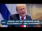 GANZE REDE: Trump feiert sich als Friedensheld: „Israel hat gewonnen – der Krieg ist vorbei“