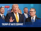 Trump speaks after NATO leaders' summit in Turkey