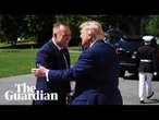 Donald Trump meets with new Polish president Karol Nawrocki – watch live