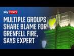 Three groups 'share blame' for Grenfell fire, says construction expert after report published