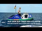 MISSION KLIMASCHUTZ: Allein gegen den Atlantik - Deutscher wagt 6.000-Kilometer-SUP-Expedition