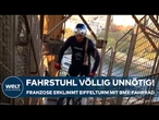 PARIS: Französischer Extremsportler bezwingt Eiffelturm mit BMX-Rad in 12 Minuten und 30 Sekunden
