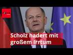 Hinter verschlossenen Türen hadert Scholz mit einem großen Wahlkampf-Irrtum