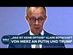 UKRAINE-KRIEG: "Das ist keine Option" Merz in Rom! Klare Botschaften an Putin und Donald Trump