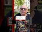 Cycling Mikey: 'I'm a demon on shoulders of drivers.' #CyclingMikey #London #BBCNews