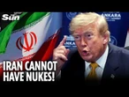 Trump to hit Iran 'hard' tonight & brands regime leaders 'cuckoo'