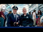 David Muir shares how son helped dad on retirement flight after ALS cut career short