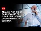 Análise: Pior índice da aprovação de Lula é uma 