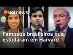 Harvard, na mira de Trump, já formou brasileiros famosos: Tabata Amaral, Renan Ferreirinha e mais!