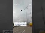 Video captures Russian drone strike in eastern Ukraine
