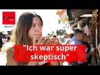 Wiesn-Besucher probieren ersten veganen Leberkas - und sind völlig baff