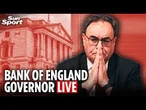 LIVE: Bank of England Governor Andrew Bailey speaks to House of Lords committee