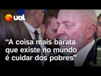 Lula critica gastos com guerras: ‘A coisa mais barata que existe no mundo é cuidar dos pobres’