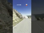 Deslizamento dramático bloqueia acesso ao Monte Elbrus e assusta motoristas