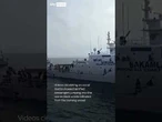 Hundreds rescued from burning ferry