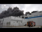 Ucraina, l'intervento dei Vigili del fuoco dopo un attacco russo