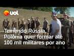 Com medo da Rússia, Polônia quer formar 100 mil militares voluntários por ano