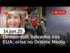 Deputada é morta, e senador baleado nos EUA; protestos contra Trump; Israel x Irã e mais ao vivo