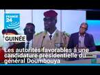 Guinée : les autorités favorables à une candidature présidentielle du chef de la junte