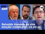 Reinaldo Azevedo ao vivo: Boulos lidera e Marçal cai; Bolsonaro e Nunes, Israel ataca o Líbano e+