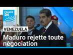 Crise au Venezuela : Nicolas Maduro rejette toute négociation avec l'opposition • FRANCE 24