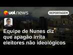 Apagão em SP protagonizará 2º turno e irrita eleitores não ideológicos, diz equipe de Nunes | Tales