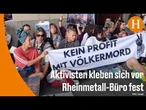 Berlin: Aktivisten protestieren gegen Rheinmetall