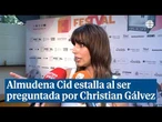 Almudena Cid estalla al ser preguntada por Christian Gálvez: "Me parece tan injusto"