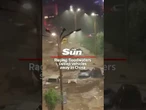 Raging floodwaters sweep vehicles away in China