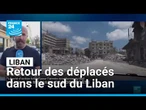 Liban : des habitants retournent chez eux après avoir fui les bombardements • FRANCE 24