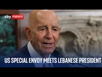 US special envoy Tom Barrack meets with Lebanese president Joseph Aoun