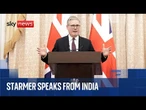 Keir Starmer holds news conference on visit to India