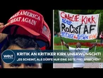 CHARLIE KIRK: Kritik an Kritiker unerwünscht! „Es scheint, als dürfe nur eine Seite frei sprechen“