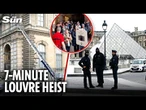 Chainsaw gang steal Napoleon jewellery worth millions from Louvre in brazen 7-MINUTE raid