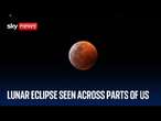 Total lunar eclipse seen across parts of America