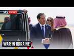 Marco Rubio arrives in Saudi Arabia for Russia peace talks