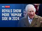 King and Royal Family show more 'human' side after difficult year