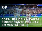 Irã deixa carta emocionante por paz em vestiário: 'Partimos com dignidade'