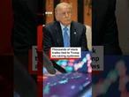 Recent filings show thousands of stock market trades made on behalf of President Trump. #BBCNews