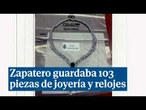 Así son las 103 piezas de joyería y relojes que guardaba Zapatero en una caja fuerte de su despacho